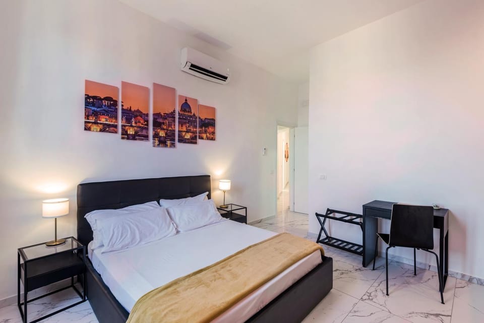 Bed, Bedroom, air conditioner