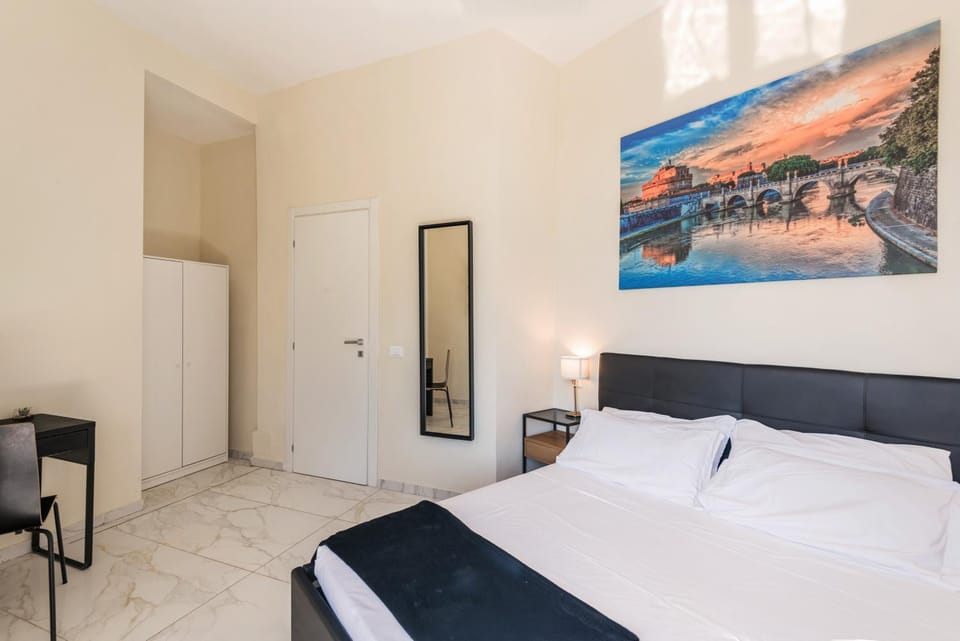 Bed, Photo of the whole room, Bedroom, air conditioner
