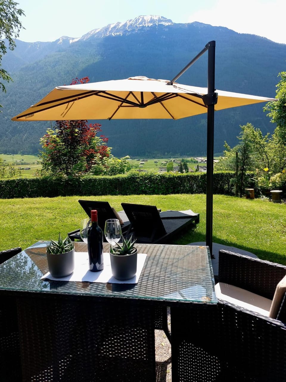 Natural landscape, Garden, Garden view, Mountain view