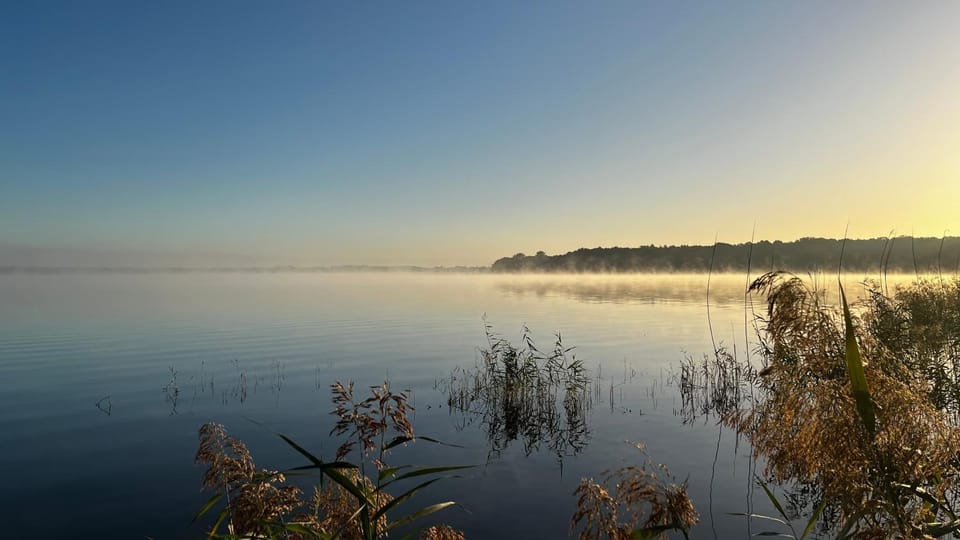 Day, Natural landscape, Lake view, Sunrise