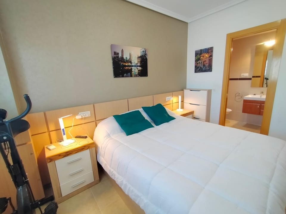 Bed, Bathroom, Bedroom
