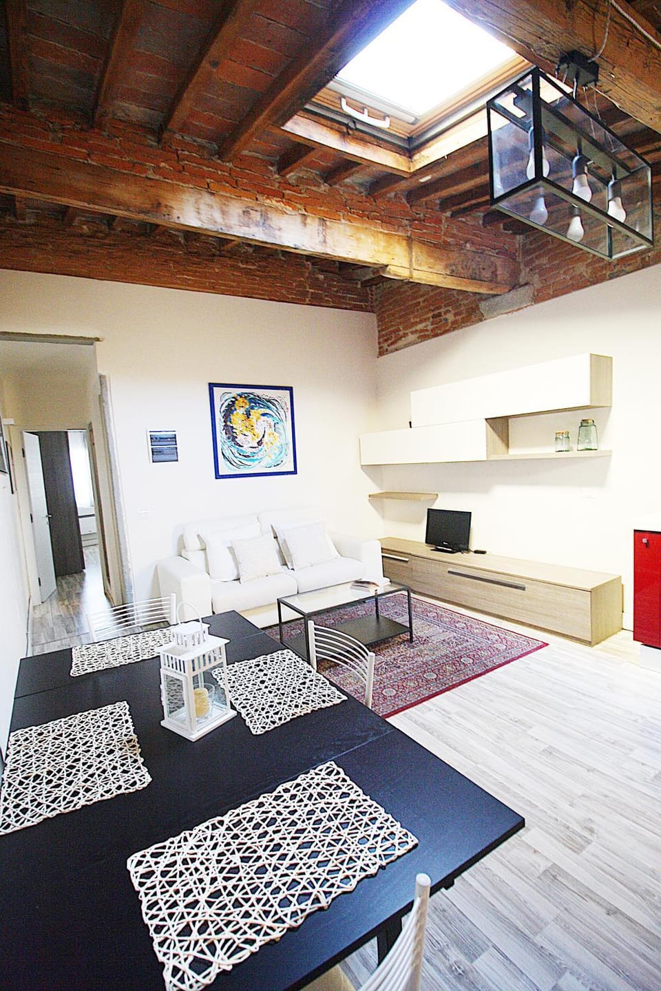 Kitchen or kitchenette, Living room, Dining area
