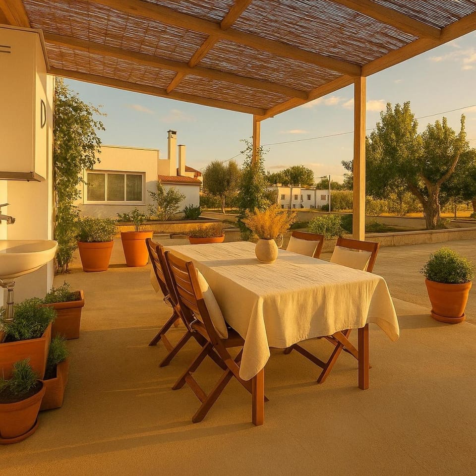 Property building, Patio, Lunch