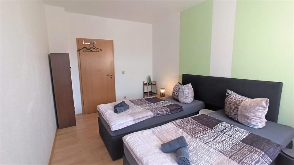 Bed, Photo of the whole room, Bedroom, towels, wardrobe
