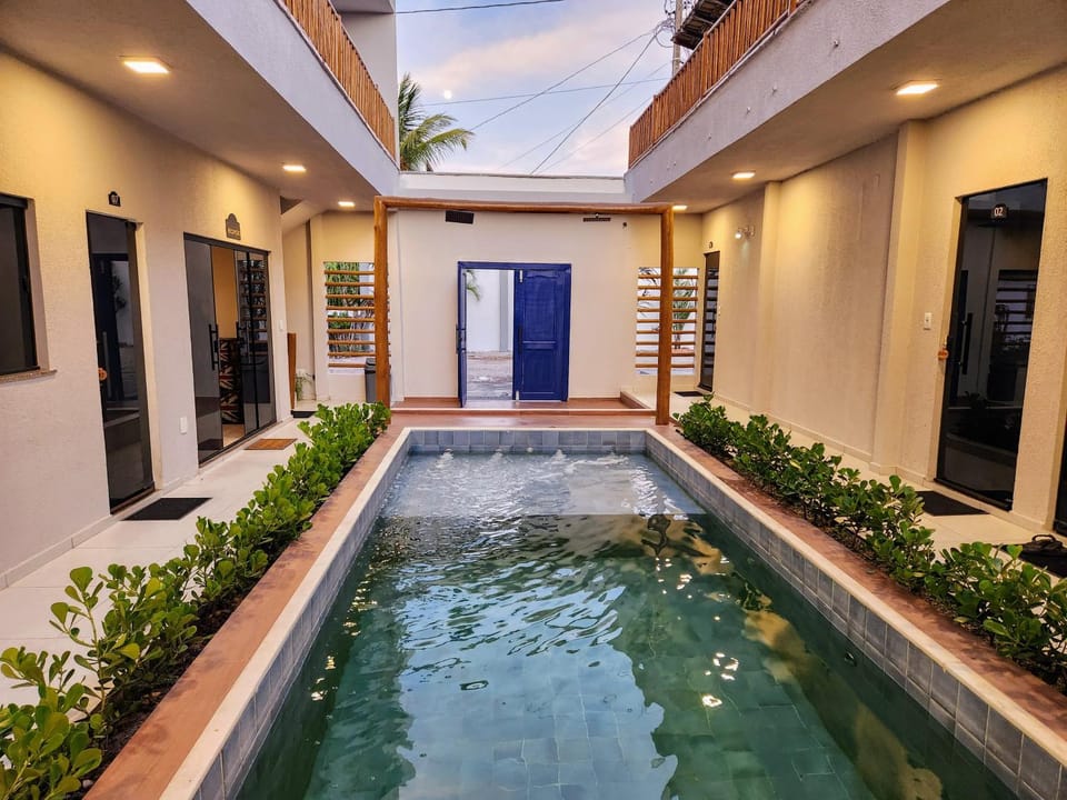Property building, Area and facilities, Swimming pool, Quiet street view, Inner courtyard view