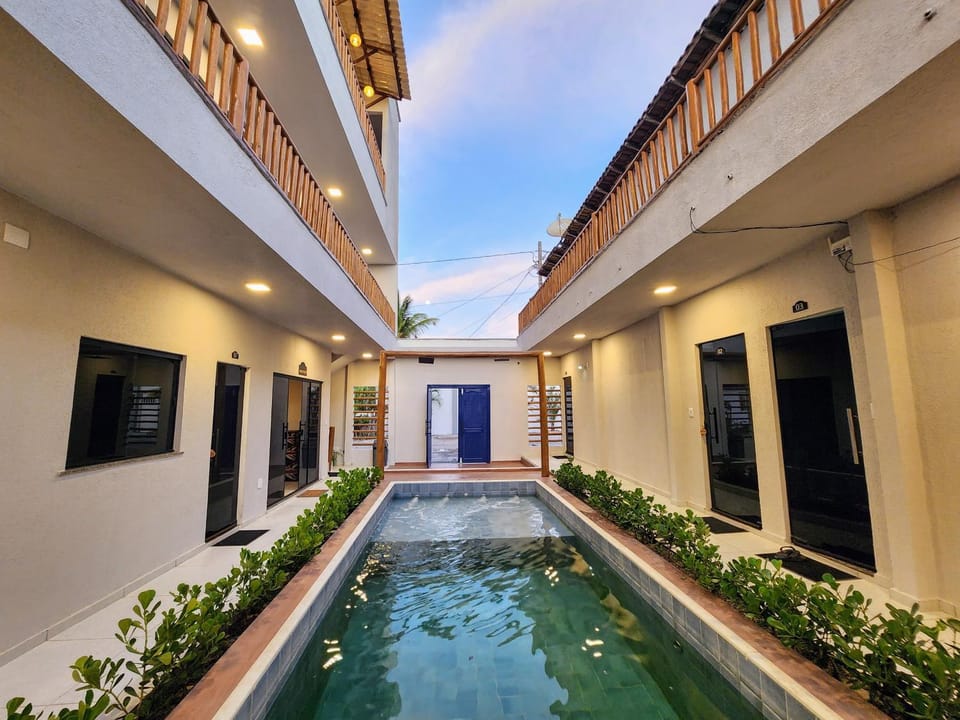 Property building, Area and facilities, Swimming pool, Quiet street view, Inner courtyard view