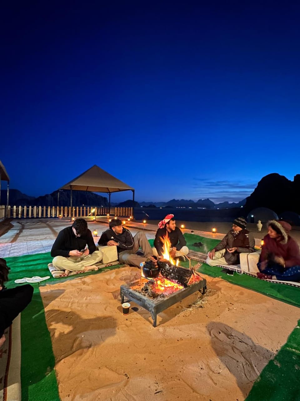 Patio, Night, People, Natural landscape, BBQ facilities, Pool view, Swimming pool, group of guests