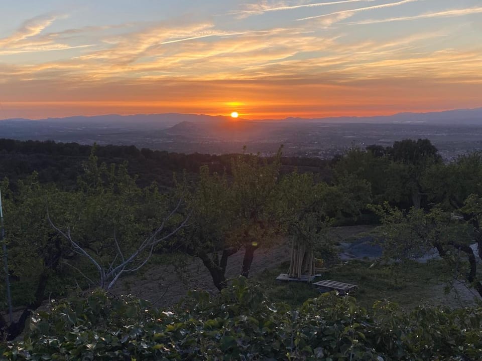 Natural landscape, Mountain view, Sunset