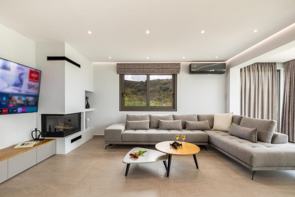 Communal lounge/ TV room, TV and multimedia, Living room, Seating area, Evening entertainment, flat iron, air conditioner
