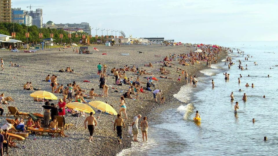 People, Beach, Sea view, group of guests