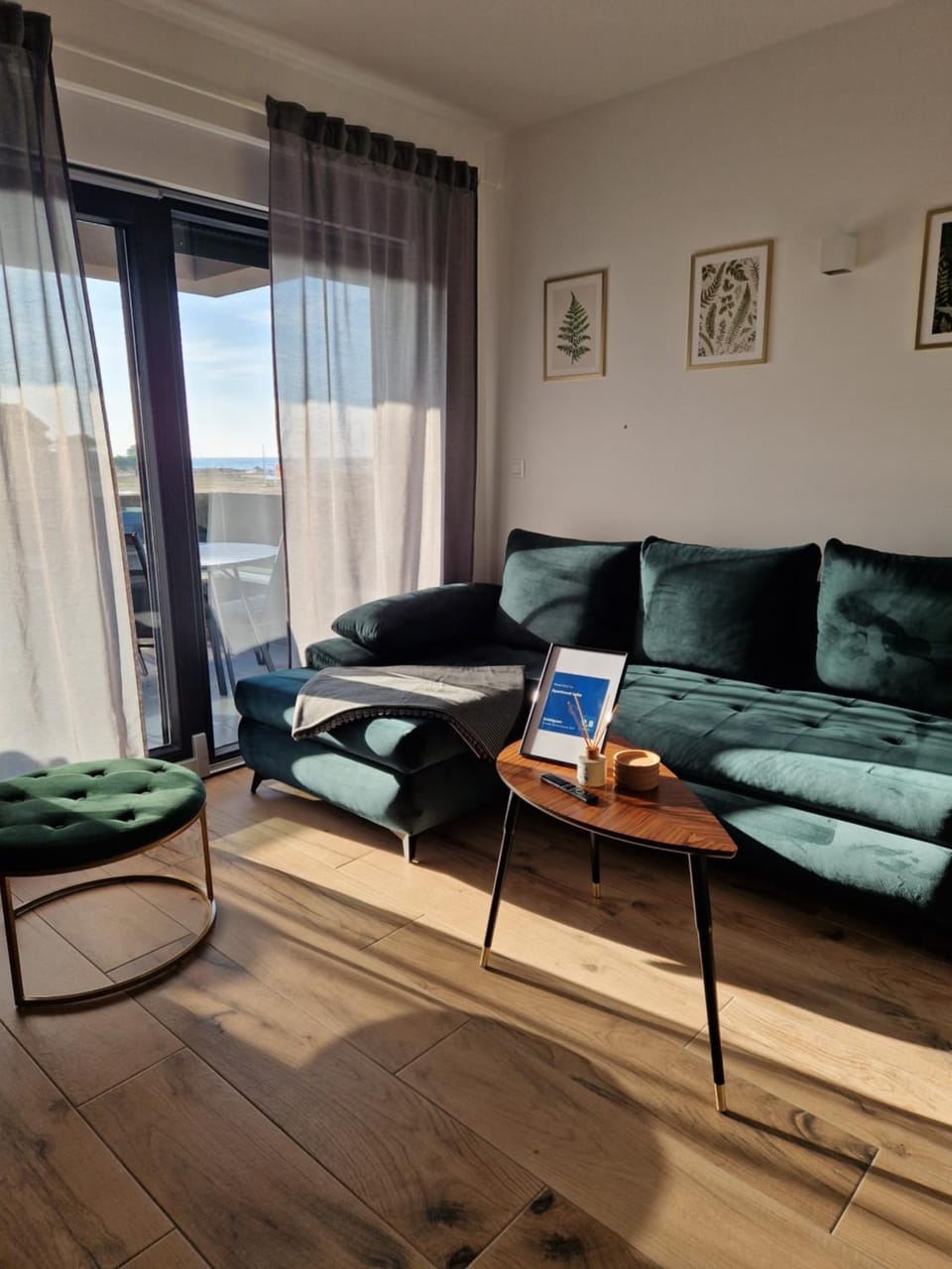 Living room, Seating area, Sea view