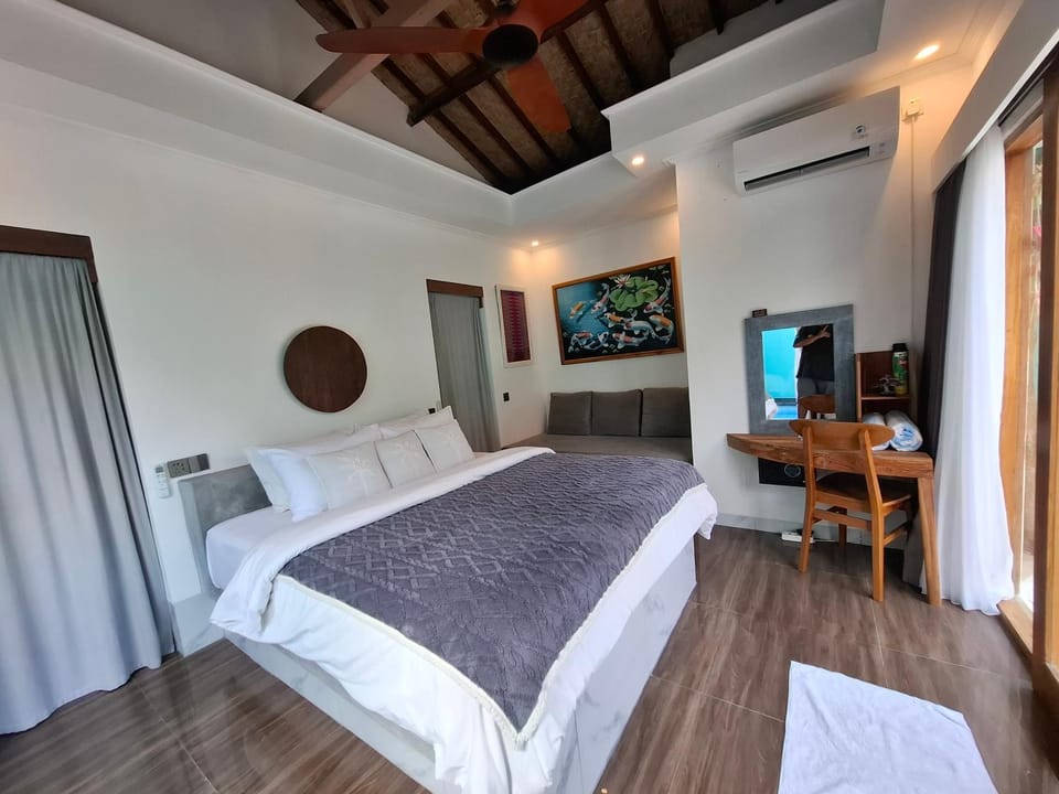 Bedroom, air conditioner