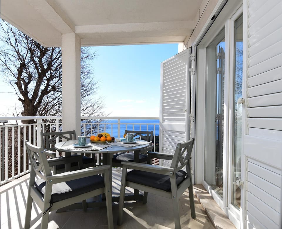 View (from property/room), Balcony/Terrace, Sea view