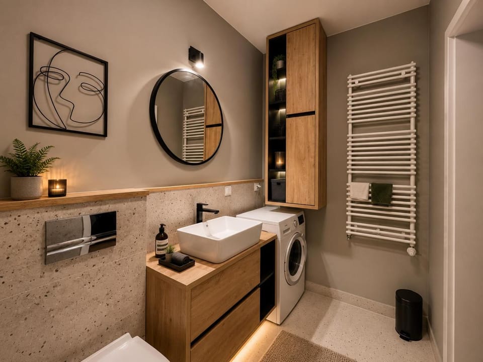 Bathroom, washing machine
