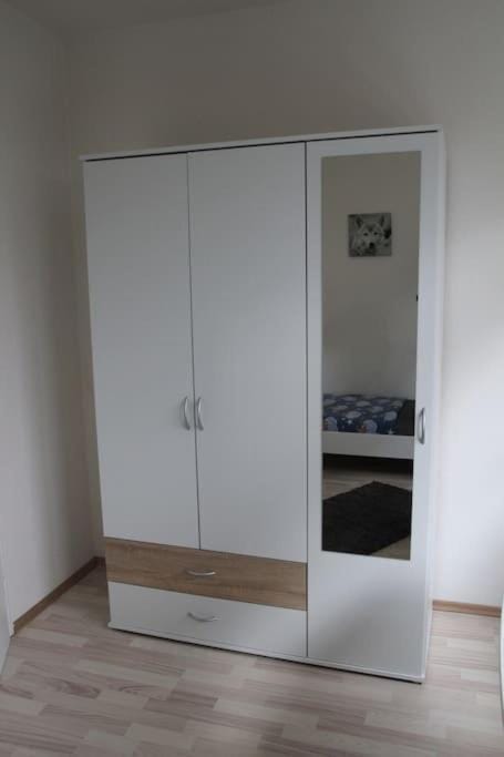 Photo of the whole room, wardrobe