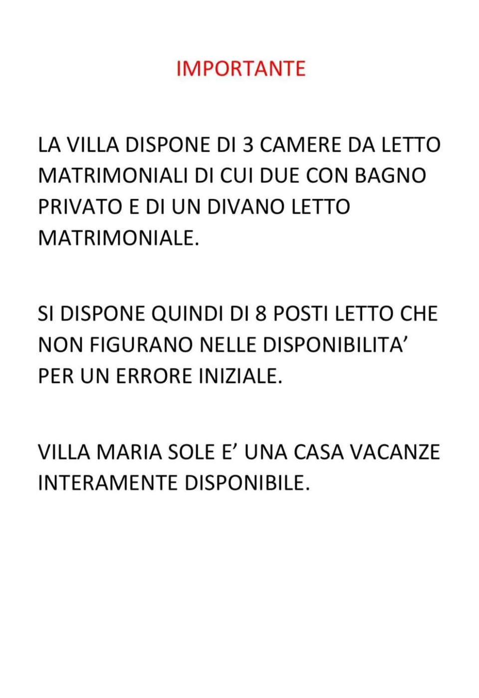 Villa Maria Sole Villa in Campania