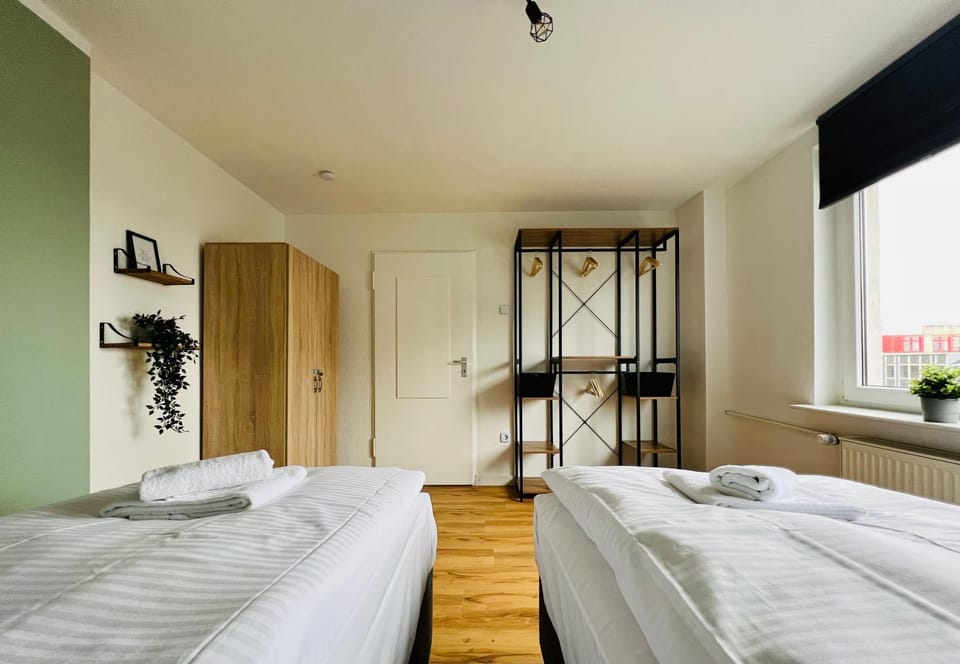 Bed, Photo of the whole room, Bedroom, towels, wardrobe