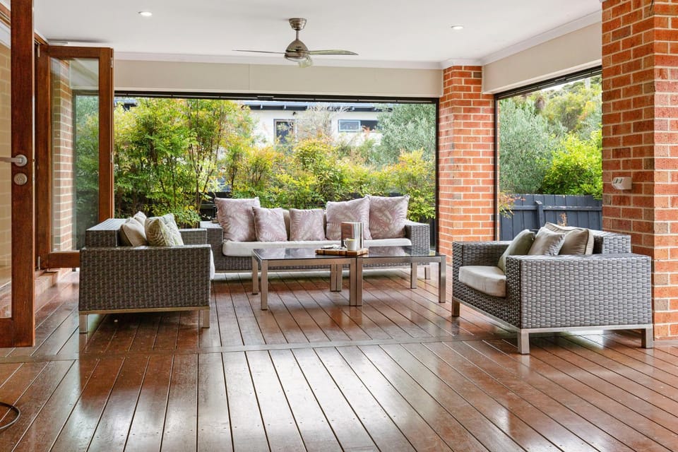 Patio, Seating area, Garden view