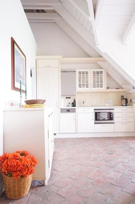 Kitchen or kitchenette, dishwasher, stove