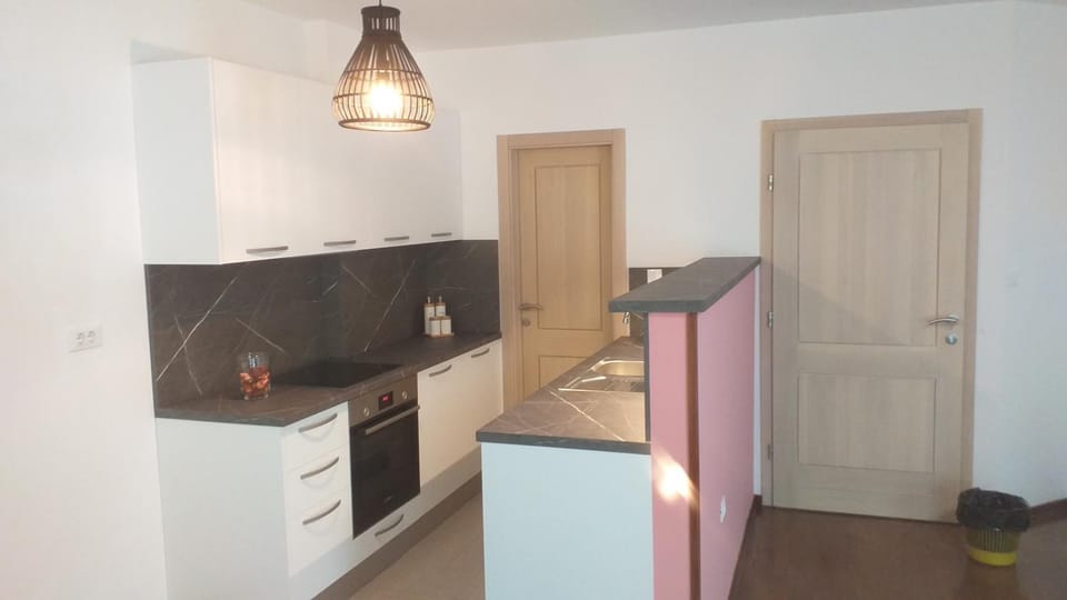 Kitchen or kitchenette, dishwasher