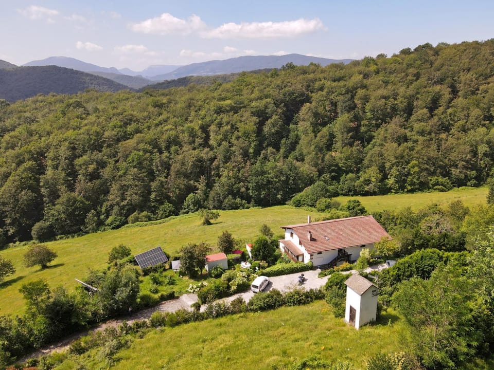 Property building, Natural landscape, Garden, Mountain view