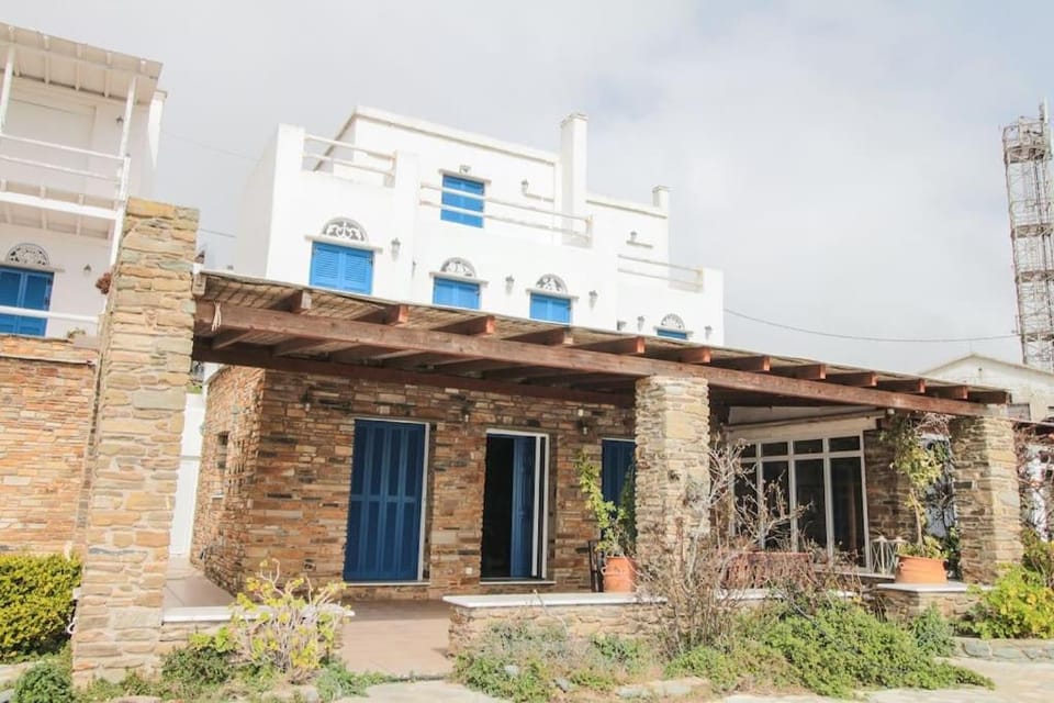 Blue Balcony in Tinos - Home in Arnados Villa in Decentralized Administration of the Aegean
