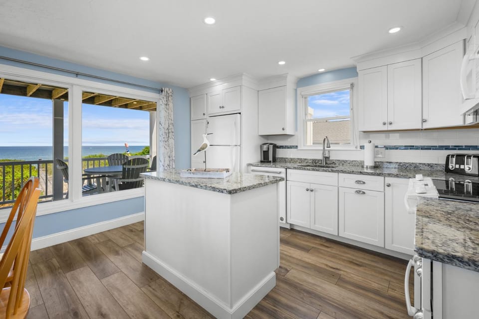 Two-Level Oceanfront Cottage—Decks Water Views House in East Sandwich