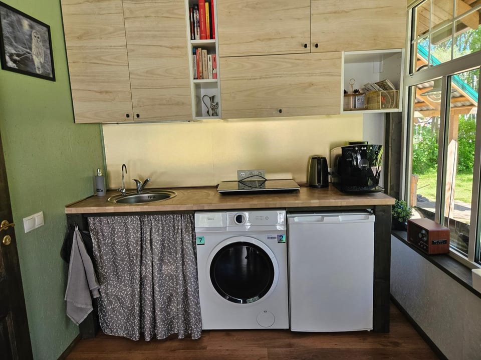 Coffee/tea facilities, Kitchen or kitchenette, pet friendly, stove, washing machine