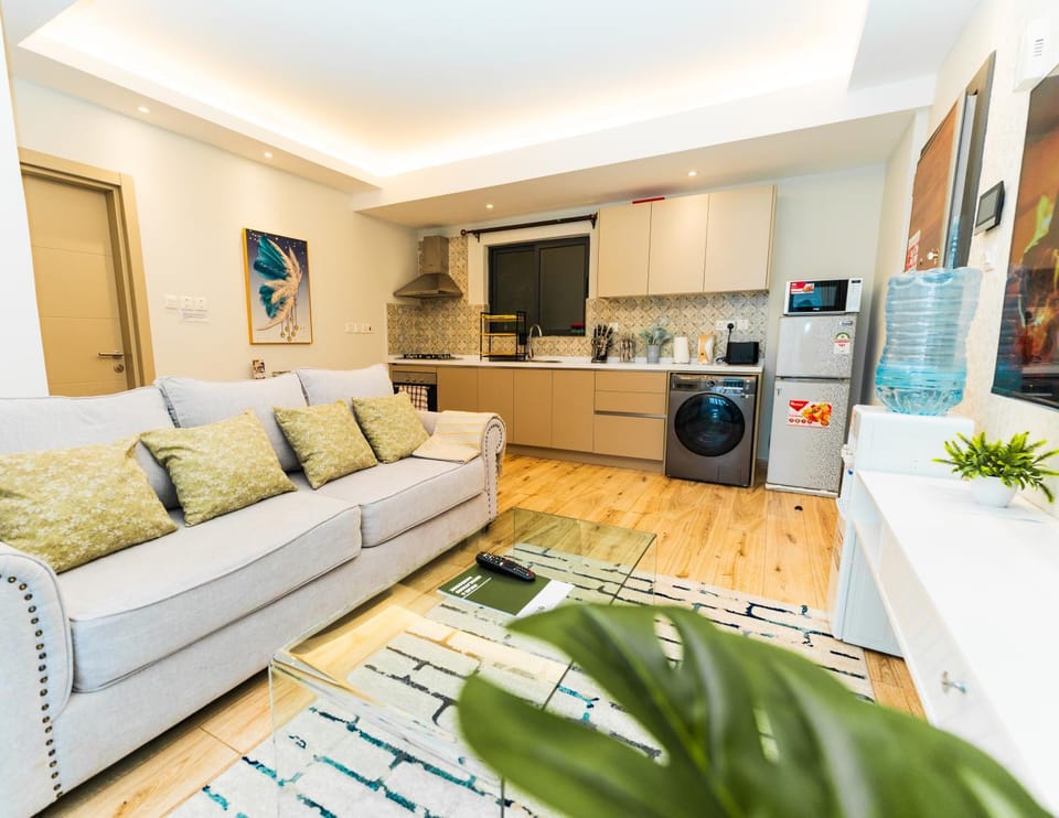 Communal lounge/ TV room, TV and multimedia, Kitchen or kitchenette, Living room, Seating area, Evening entertainment, oven, stove, washing machine, dryer