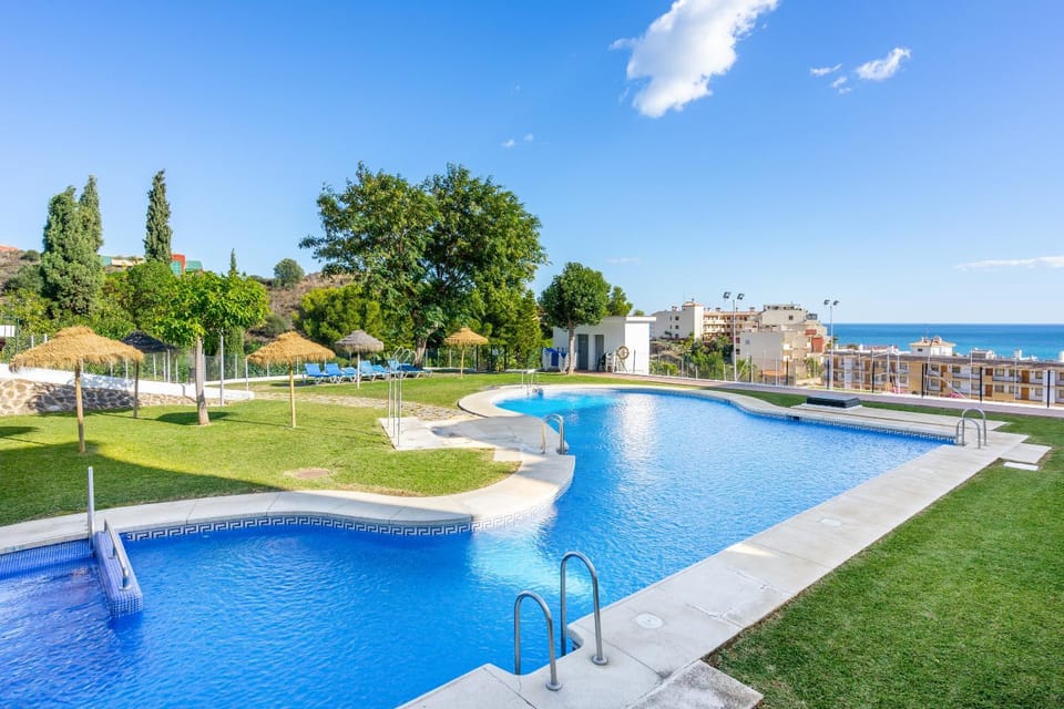 Natural landscape, Garden, Swimming pool