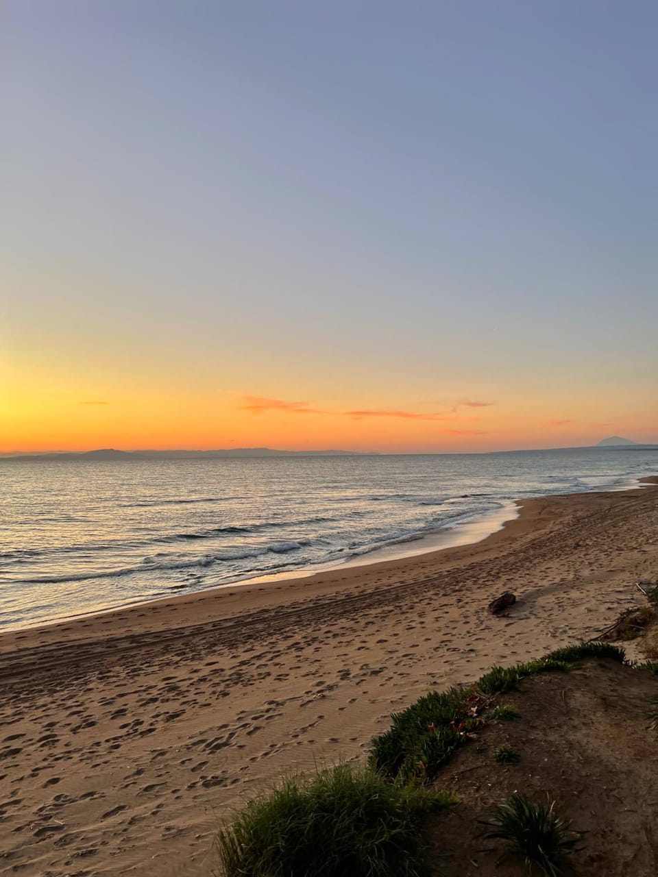 Natural landscape, Beach, Sea view, Sunset