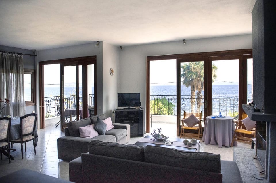 Living room, Seating area, Sea view