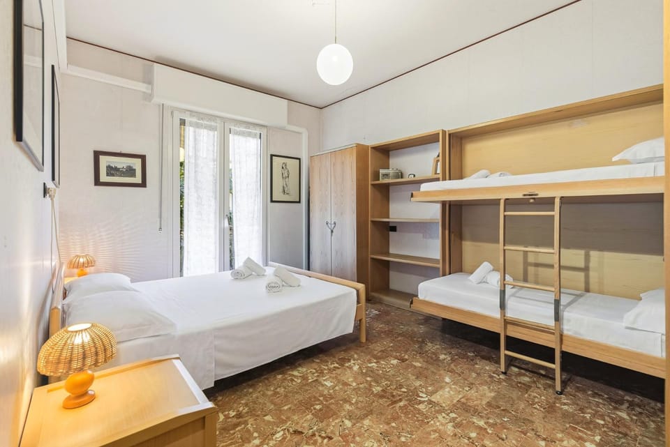 Bed, Photo of the whole room, Bedroom, bunk bed, wardrobe