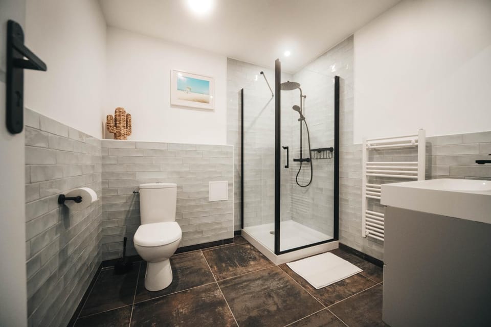 Shower, Toilet, Bathroom, towels