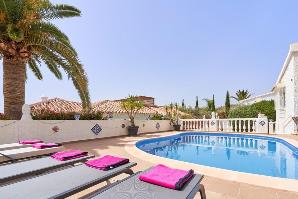 Property building, Living room, Swimming pool