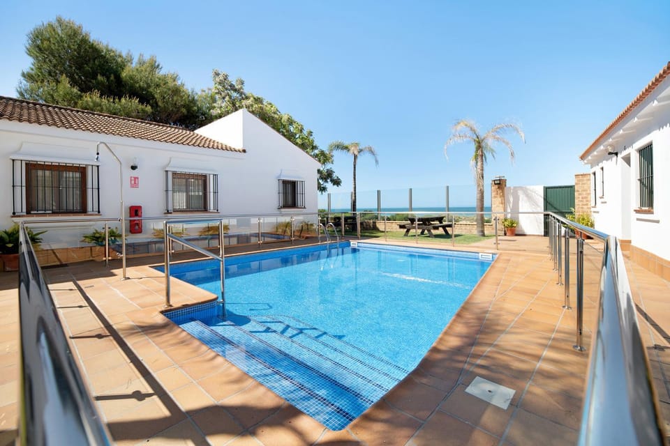 Property building, Living room, Swimming pool