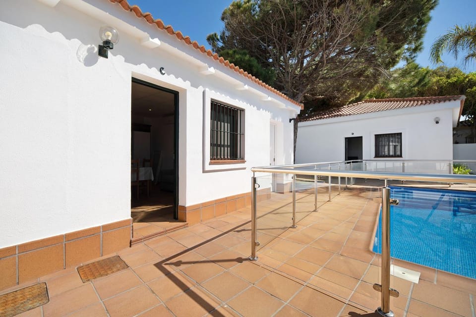 Property building, Living room, Swimming pool