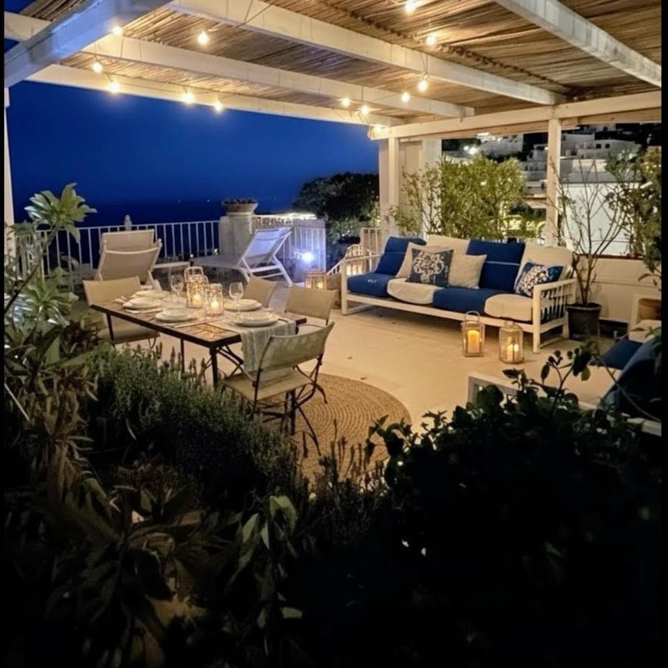 Night, Natural landscape, Balcony/Terrace, sunbed