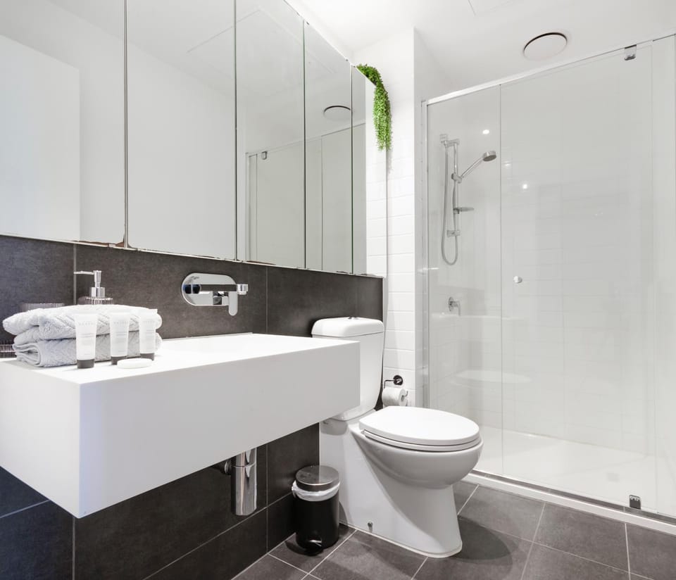 Shower, Toilet, Bathroom, towels