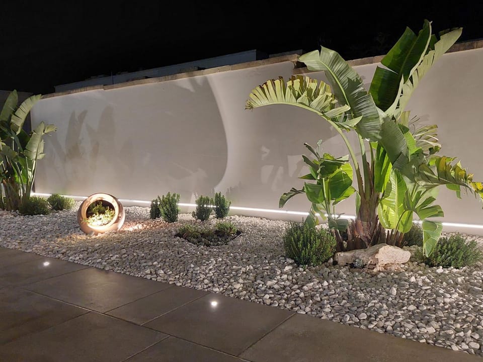 Night, Garden, Garden, Garden view