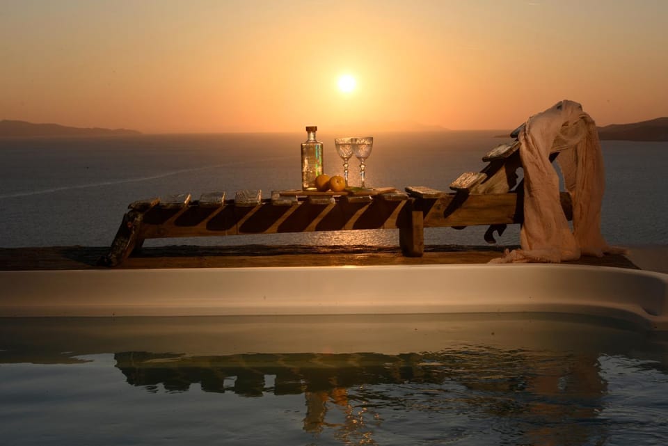 Natural landscape, Pool view, Sea view, Swimming pool, Swimming pool, Sunset