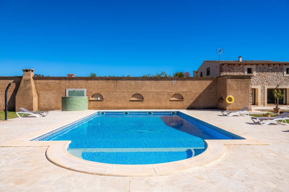 Property building, Living room, Swimming pool