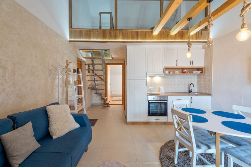 Kitchen or kitchenette, Living room, Dining area