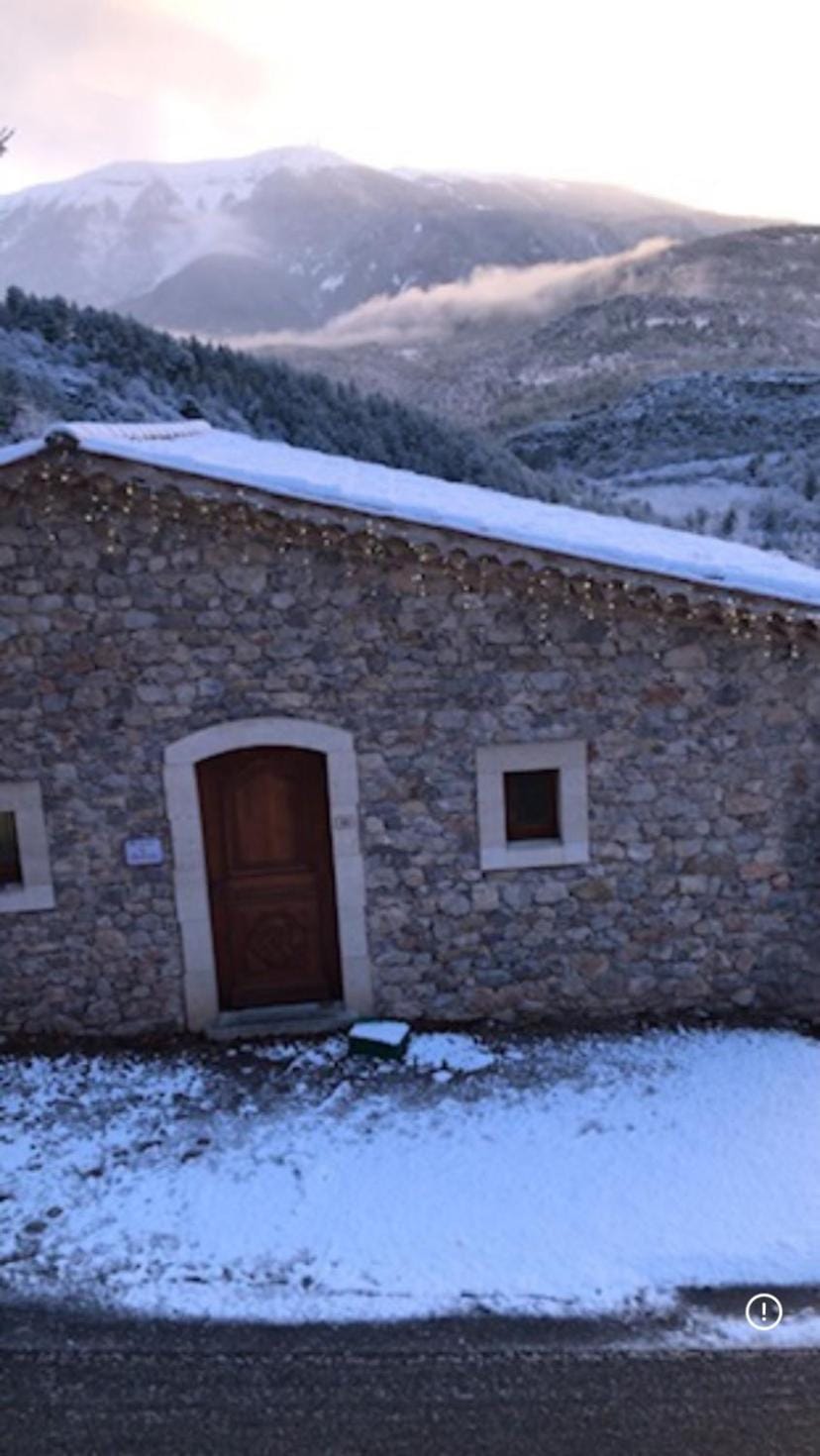 Property building, Natural landscape, Winter, Mountain view