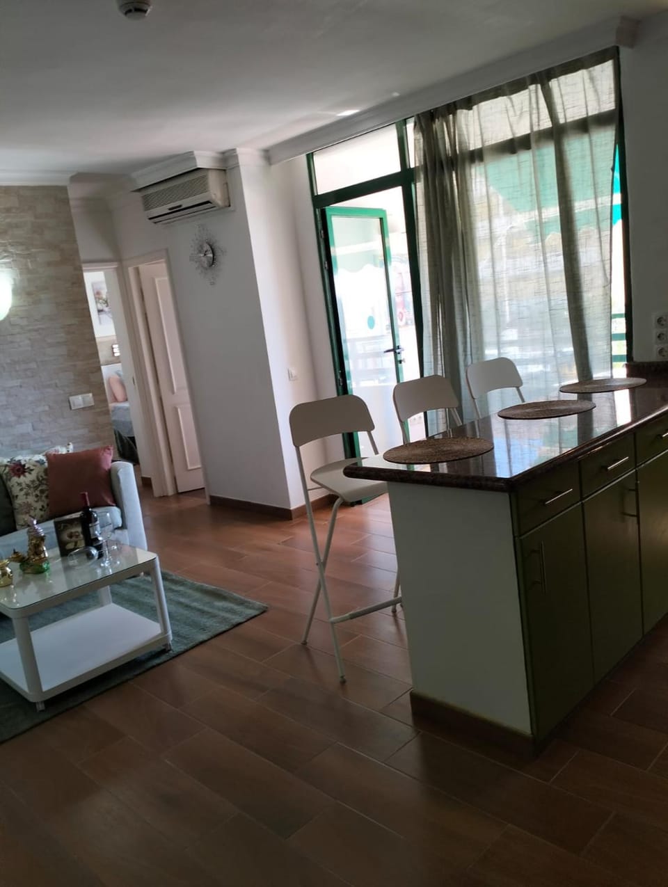 Dining area, air conditioner