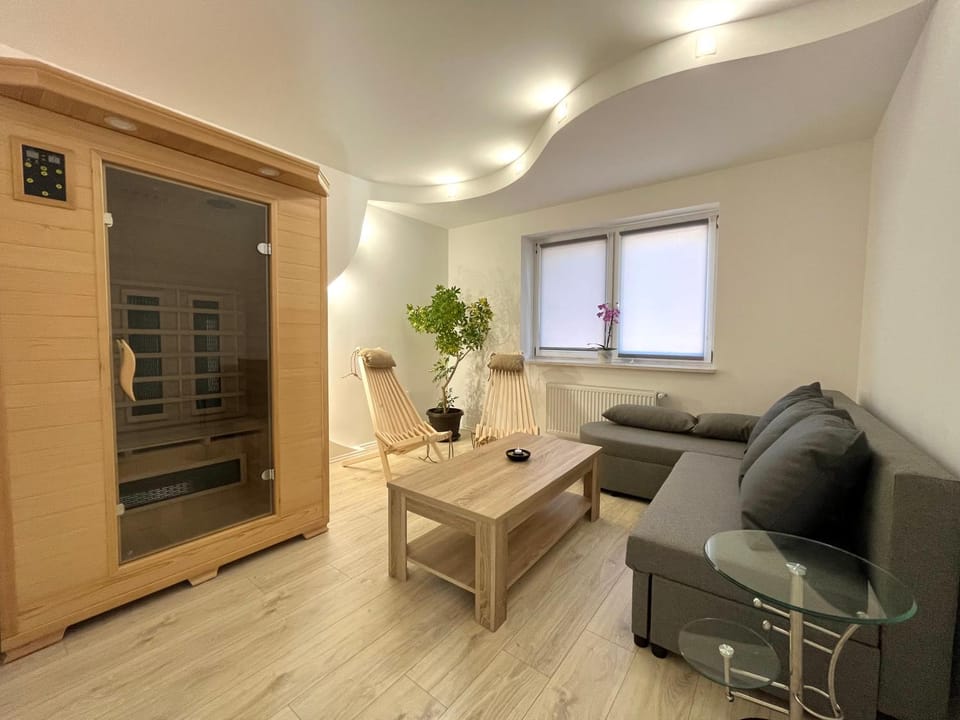 Sauna, Living room, Seating area