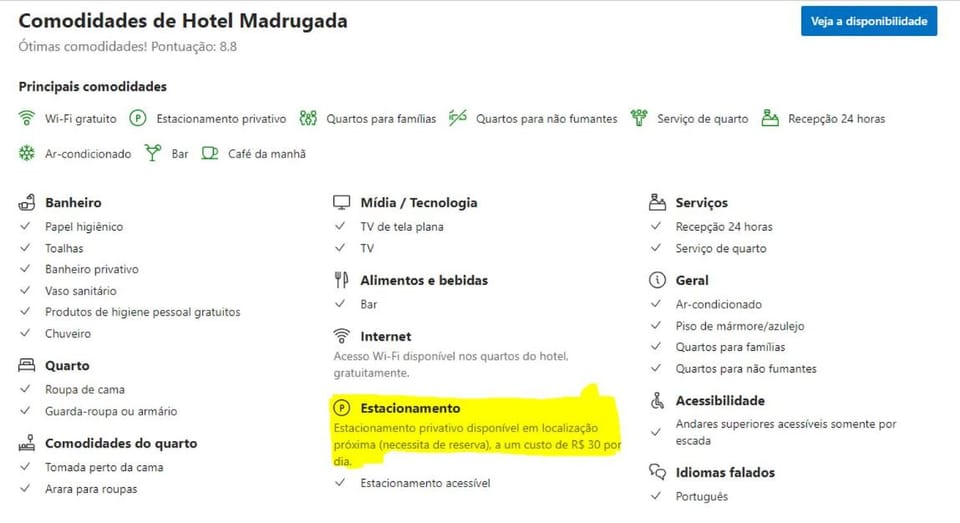 Text overlay, Parking