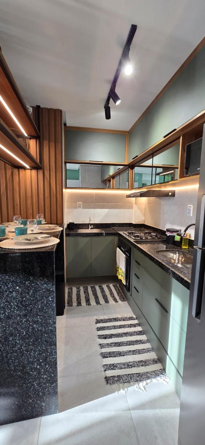 Kitchen or kitchenette, oven, stove