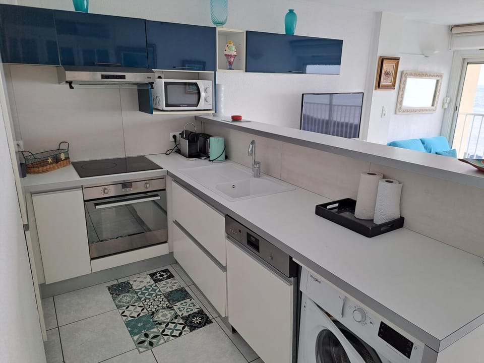Le Pêcherie, T3 superbe vue mer, parking, clim, wifi Apartment in Agde