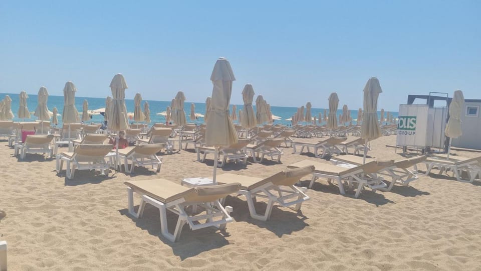 Natural landscape, Beach, Sea view, sunbed